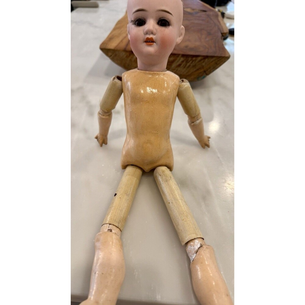 Antique 1909 Schoenau & Hoffmeister Bisque Doll – SH Star PB 1909 – 16" German